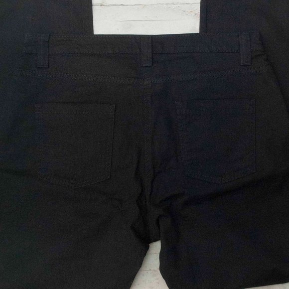 Boden Black High Rise Straight Leg Denim Jeans size 18 R - Picture 4 of 5